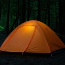 2 Door 3-Season Backpacking Water-Proof 2-Person Dome Tent, Orange