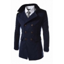 Fashion Notched Lapel Collar Long Sleeve Double Breasted Blazer