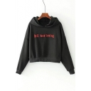 Fashion Letter Embroidered Loose Leisure Casual Comfort Hoodie