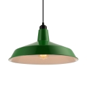 Dark Green Full Sized Industrial LED Pendant Lighting in Warehouse  Shape