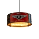 Industrial Multi Light Pendant with 3 Lights and Cylinder Shape Shade