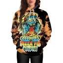 New Arrival Fashion Punk Style Monster Pattern Long Sleeve Hoodie