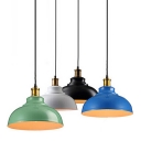 Industrial Pendant Light with 11.81''W Metal Shade in Barn Style