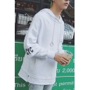 New Fashion Letter Print Long Sleeve Pullover Layered Hoodie