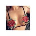 New Stylish Embroidery Floral Pattern Sexy Bralet