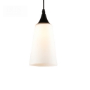 Industrial Pendant Light in Nordic Style with White Glass Shade