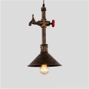 Industrial Tap Valve Pendant Light with 8.66