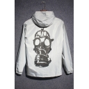 Hot Fashion Fist Hand Printed Long Sleeves Zippered Hooded Jacket