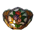 12-inch Vintage Tiffany Foral Wall Lamp Hallway Wall Sconce