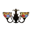 Tiffany Victorian Style Colorful Flower Design, 22
