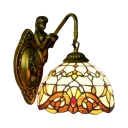 Dome Design with Belle Colorful Glass Shade, 8