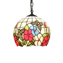 Globe Pendant Tiffany Ceiling Light, 12