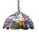 Hummingbirds Floral Ceiling Pendant Fixture with 12