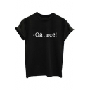 ON BCE Letter Printed Round Neck Short Sleeve Tee
