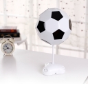 Plastic Football Shape Table Lamp Boys Bedroom Amusement Park LED Table Lighting in White