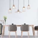 Nordic Style Wire Guard LED Light Ceiling Pendant 5 Designs for Option