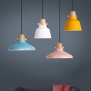 Contemporary Simple Style One Light Dining Room Hanging Pendant in Various Colors