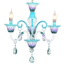 Bathroom Dining Room Chandelier French Country Small Candle Chandelier with Crystal Tadpoles