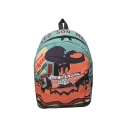 Cartoon Animal Letter Printed Backpack School Bag
