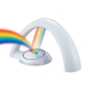 Plastic White Rainbow Lamp Night Stand Light for Girls Bedroom 