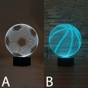Wireless Touch/Remote Acrylic 3D Soccer/Globe Boys Room Night Light 