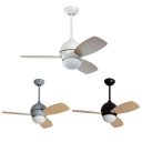 Nordic Style 13.39 Inch Ceiling Fan Downrod in Grey/Black/White Macaroon Kids Bedroom Ceiling Fan