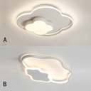 Modern Simple Children Bedroom Led Ceiling Light Clouds Shape 2 Options Available