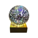 Portable Colorful Meteor Shower 3D Kids Night Light in Glass