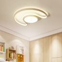 Unique Arched Moon LED Ceiling Light for Living Room/Bedroom 