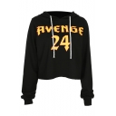 New Fashion Number Letter Printed Long Sleeve Leisure Hoodie