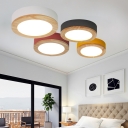 Acrylic Round LED Ceiling Fixture Simple Contemporary Kitchen Porch Flush Mount Lighting