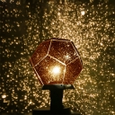 Plastic Soccer Shape Star and Sky Projector Night Light for Kids with Pentagon Shade