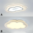 Cloud LED Kids Flush Mount Ceiling Light 2 Options Available