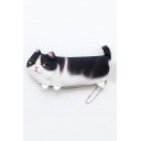 Cute 3D Cat Shape Zippered Pencil Case Coin Purse