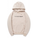 I'M NOT A RAPPER Letter Printed Long Sleeve Hoodie