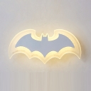 Cartoon Bat Shape LED Light Wall Sconce for Kids Bedroom Kindergarten 11.81