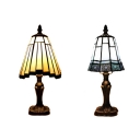 Classic Tiffany Table Lamp Fixture with Antique Bronze Base 2 Designs for Choice