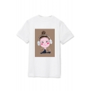 Kpop Twice Korean Star DA HYUN Printed Round Neck Short Sleeve T-Shirt