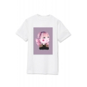Kpop Twice Korean Star Cartoon MOMO Printed Round Neck Short Sleeve T-Shirt