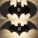 Matte black Ambient Light Bat Shape Wall Sconce for Living Room 2 Types for Option