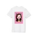Kpop Twice Korean Star TZU YU Printed Round Neck Short Sleeve T-Shirt