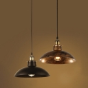 Industrial Pendant Light with 14.17''W Dome Shade in Barn Style