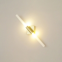 Modern Minimalist Opal Glass Tube Led Wall Light Linear Fixture Wall Light for Living Room Bedroom