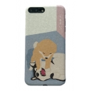 Color Block Lovely Dog Printed Mobile Phone Cases