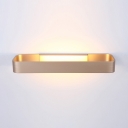 Contemporary Hardwire Hollow Rectangular Led Wall Light 9W Brushed Aluminum Decorative Sconces