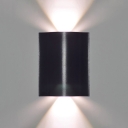 Die Cast 6W/12W/18W 600LM High Bright Square Led Wall Light Aluminum 1/2/3 Head Led Up Down Lighting Black Sconces