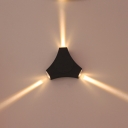 Directional Led Warm Light Modern Black Triangle/Cubic Aluminum 6.30