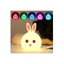 Lovely Rabbit LED Multi Color Tap Control Silicone Nightlight