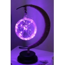 Lamp Pendant Moon Rattan Desktop Night Light