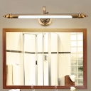 Bathroom Lights Antique Brass Linear Vanity Light 8/10/12W LED Warm White Neutral Wall Sconces